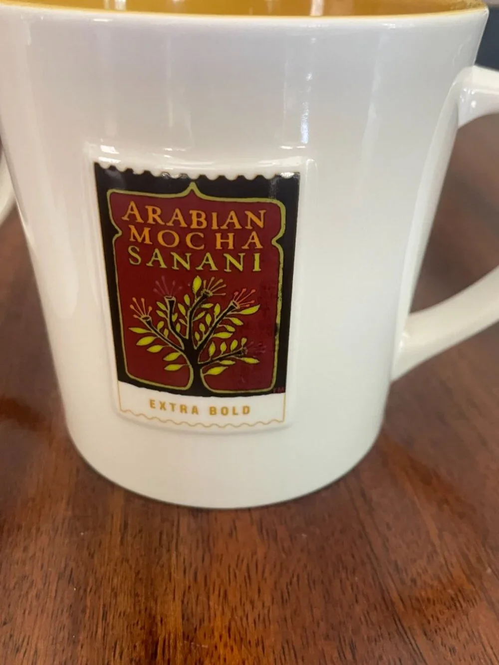 Starbucks 2006 Sumatra Extra Bold & Arabian Mocha Sanani 3D Mug Set of 2